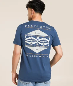 Graphic T-Shirts | Pendleton Solstice Canyon T-Shirt Vintage Navy