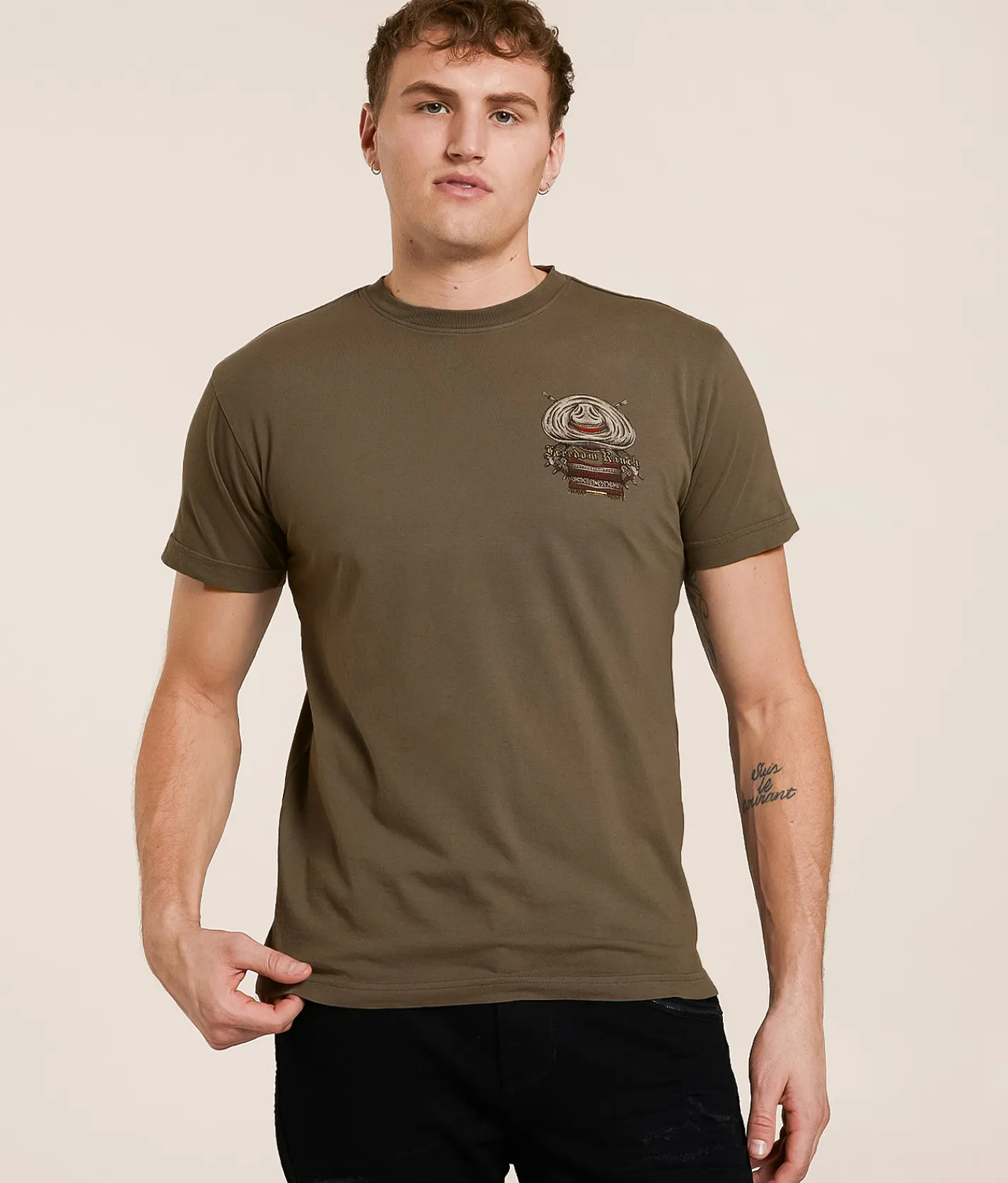 Freedom Ranch Sombrero T-Shirt Moonmist New