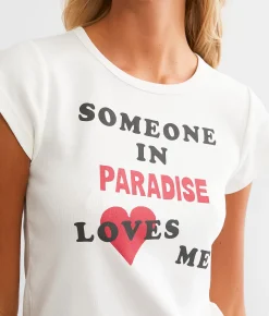 Tops | Z Supply Someone Loves Me T-Shirt Sea Salt