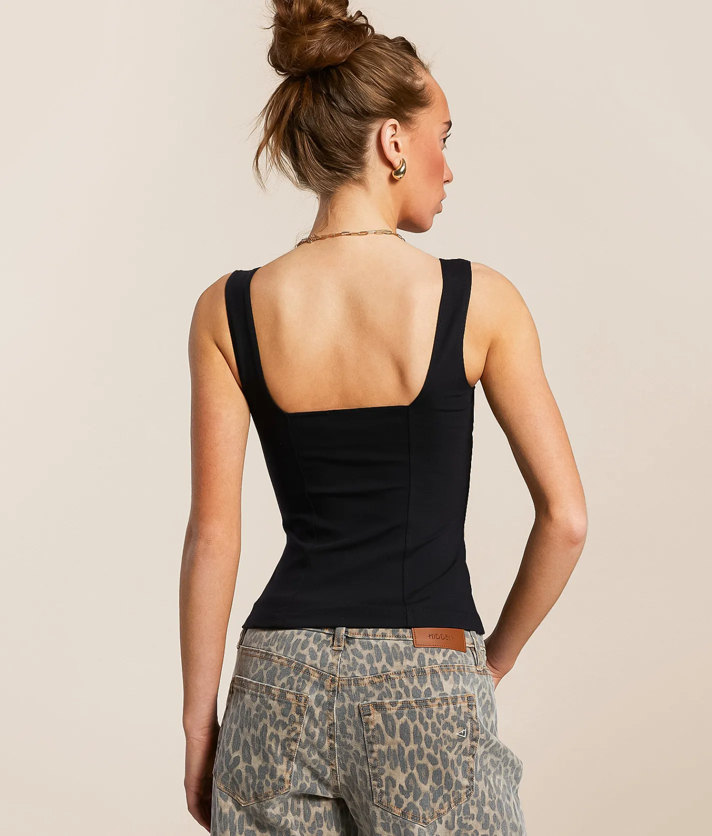 Free People Somewhere Sometime Tank Top Black Discount