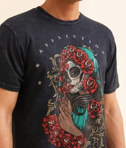 Affliction Soul Reborn T-Shirt Black Lava Wash Online
