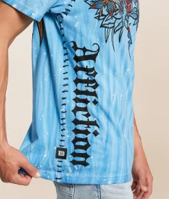 Affliction Soul Vapor T-Shirt Sadie Wash New