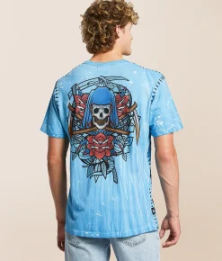 Affliction Soul Vapor T-Shirt Sadie Wash New