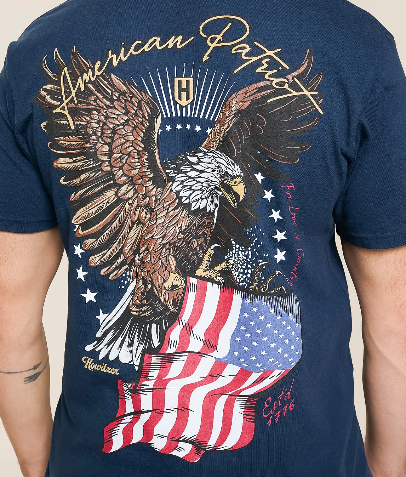 Howitzer Souring Flag T-Shirt Navy Online