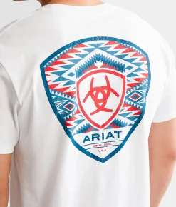 Graphic T-Shirts | Ariat Southwest Cedar Seal T-Shirt White
