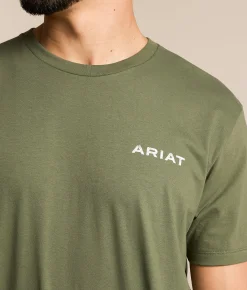Tops|Graphic T-Shirts | Ariat Southwest Classic T-Shirt Surplus Green