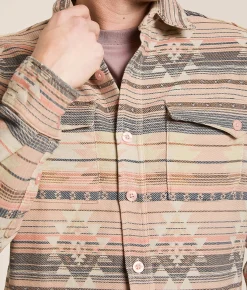 Tops | MEK Southwestern Flannel Shirt Khaki