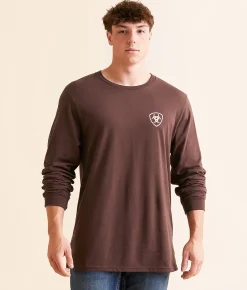 Graphic T-Shirts | Ariat Southwestern Open Square T-Shirt Puce