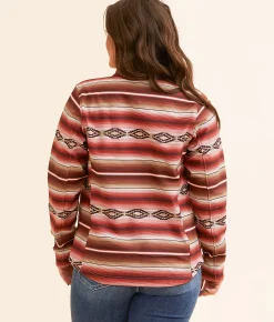 Ariat Southwestern Softshell Jacket Blushing Serape Discount