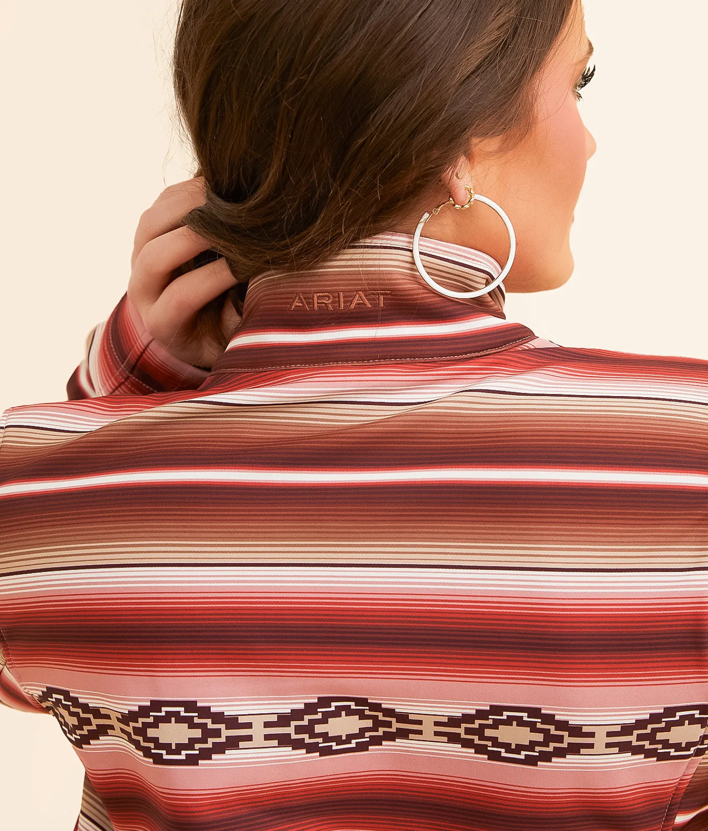 Ariat Southwestern Softshell Jacket Blushing Serape Discount