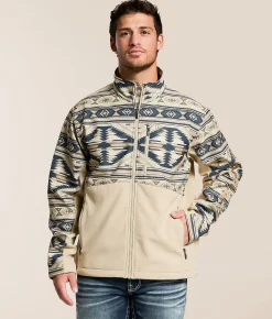 Ariat Southwestern Softshell Jacket White Pepper Online