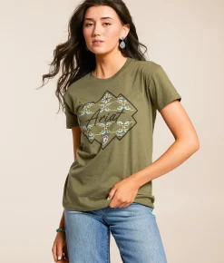 Ariat Southwest Hexa Deca T-Shirt Olive Best