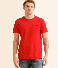 Graphic T-Shirts | Ariat Southwest Hideout T-Shirt Equestrian Red