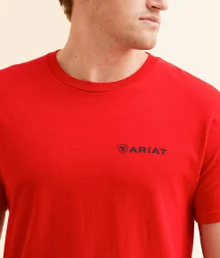 Graphic T-Shirts | Ariat Southwest Hideout T-Shirt Equestrian Red