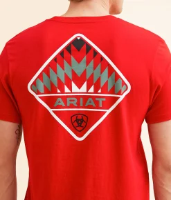 Graphic T-Shirts | Ariat Southwest Hideout T-Shirt Equestrian Red