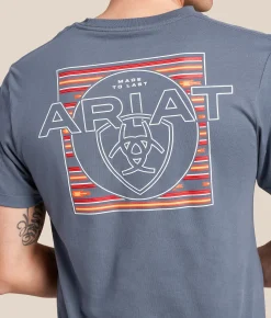 Ariat Southwest Interlocked T-Shirt Grisalle Online