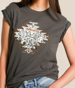 Ariat Southwest Landscape T-Shirt Pepper Clearance