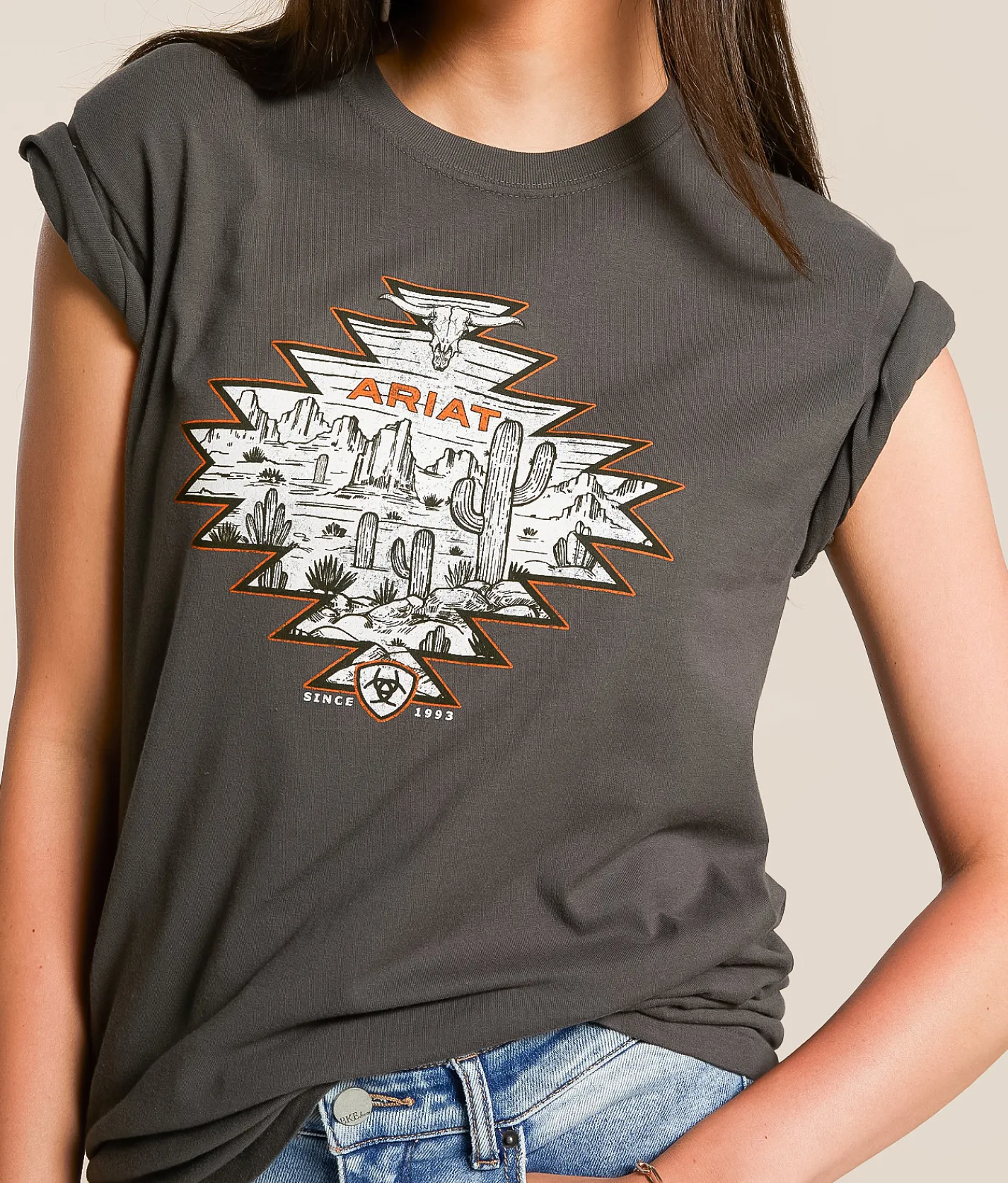 Ariat Southwest Landscape T-Shirt Pepper Clearance