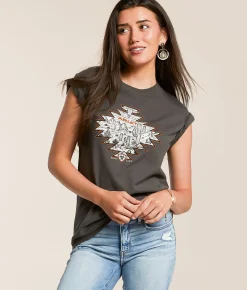 Ariat Southwest Landscape T-Shirt Pepper Clearance