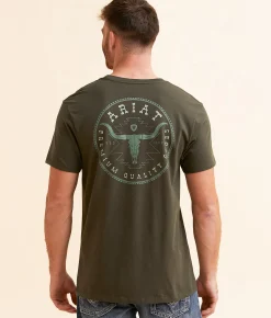 Ariat Southwest Longhorn T-Shirt Black Outlet