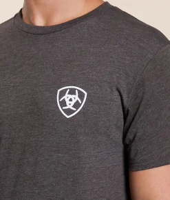 Tops|Graphic T-Shirts | Ariat Southwest Rattler T-Shirt Heather Brown