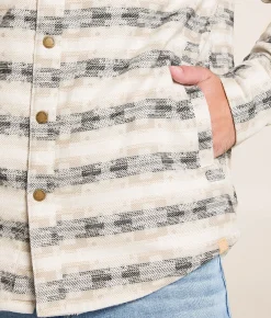 Gentry County Southwest Sherpa Shacket Cream Tan Discount