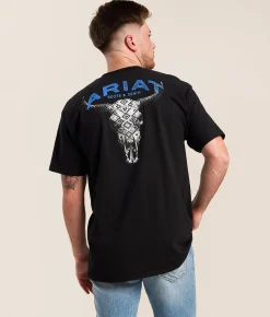 Ariat Southwest Skull Over T-Shirt Black Sale