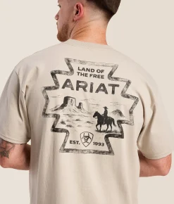 Ariat Southwest Watercolor T-Shirt Silver Grey Online