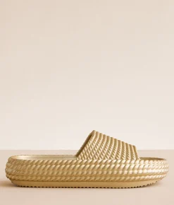 Shoes | Mia Sparti EVA Slide Soft Gold