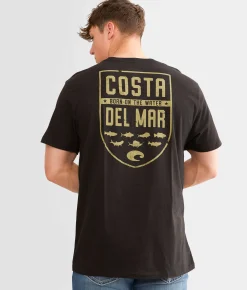 Tops|Graphic T-Shirts | Costa® Species Shield T-Shirt Chill