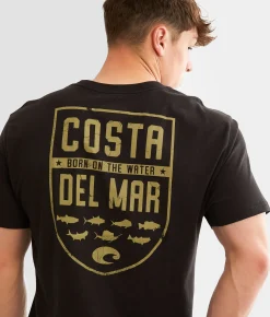 Tops|Graphic T-Shirts | Costa® Species Shield T-Shirt Chill