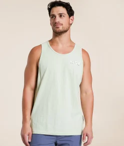 RVCA Speed Wobble Tank Top Green Tea Sale