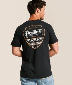 Graphic T-Shirts | Pendleton Spider Rock Shield T-Shirt Black