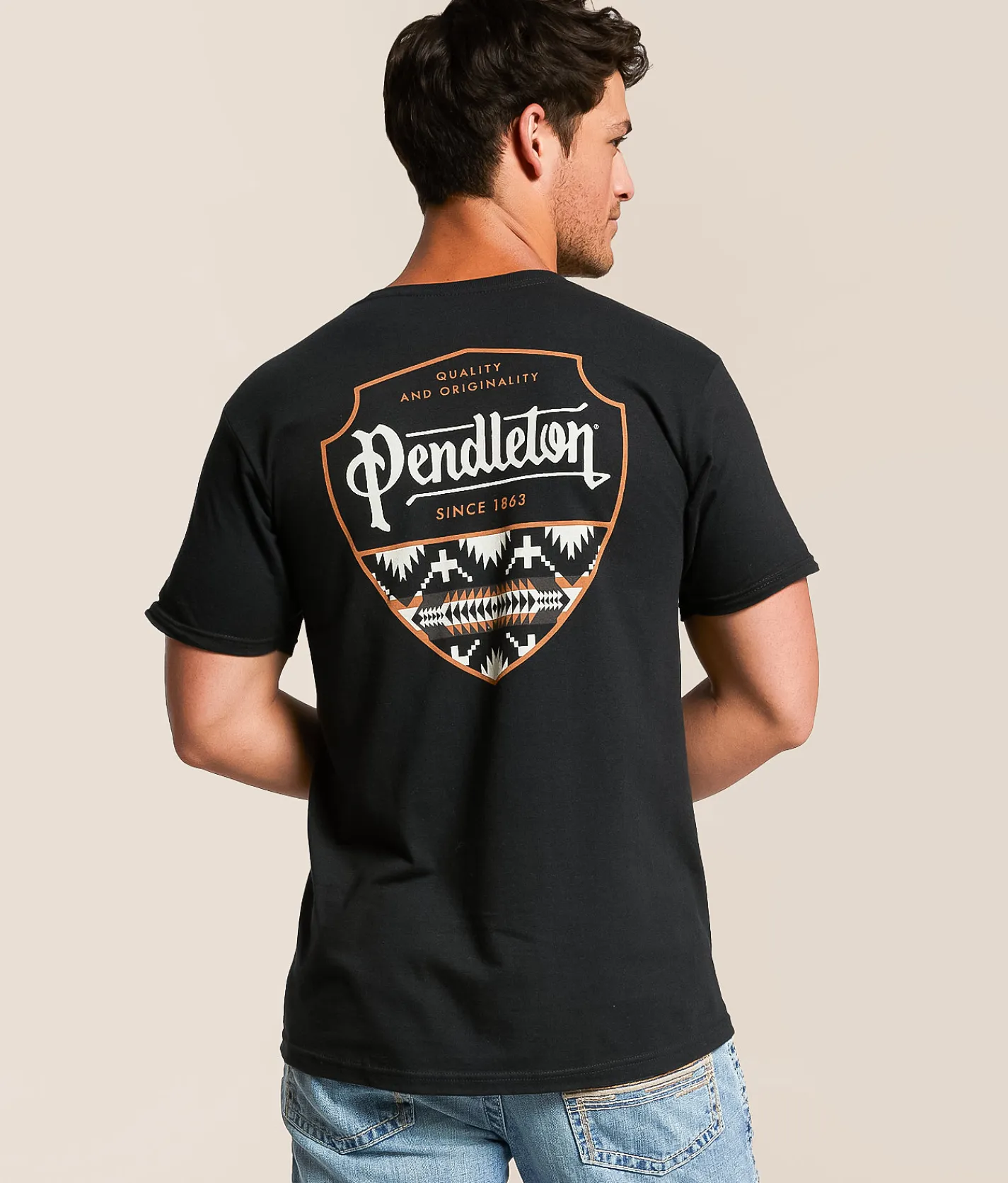 Graphic T-Shirts | Pendleton Spider Rock Shield T-Shirt Black