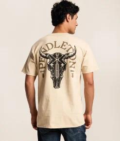 Pendleton Spider Rock Skull T-Shirt Sand Best