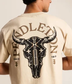 Pendleton Spider Rock Skull T-Shirt Sand Best