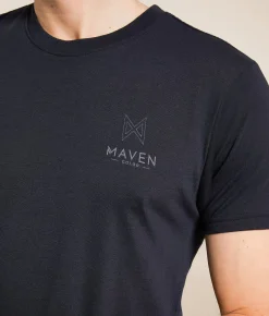 Graphic T-Shirts | Maven Co-op Spiraled T-Shirt Navy