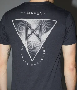 Graphic T-Shirts | Maven Co-op Spiraled T-Shirt Navy
