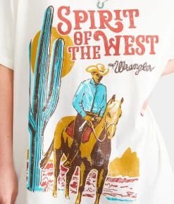 Tops | Wrangler® Spirit Of The West Oversized T-Shirt Marshmallow
