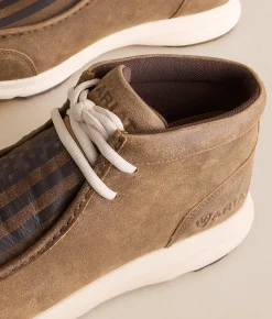 Shoes | Ariat Spitfire Leather Moccasin Boot Amr Flag Print Brown Bomb