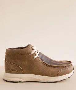 Shoes | Ariat Spitfire Leather Moccasin Boot Amr Flag Print Brown Bomb