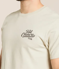 Tops|Graphic T-Shirts | Tail Chasers Club Splash T-Shirt Ivory