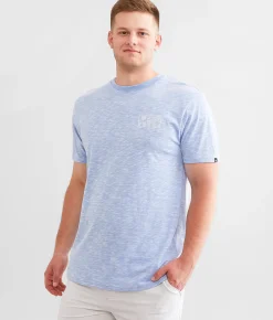 Veece Split Banner T-Shirt Olympic Blue New