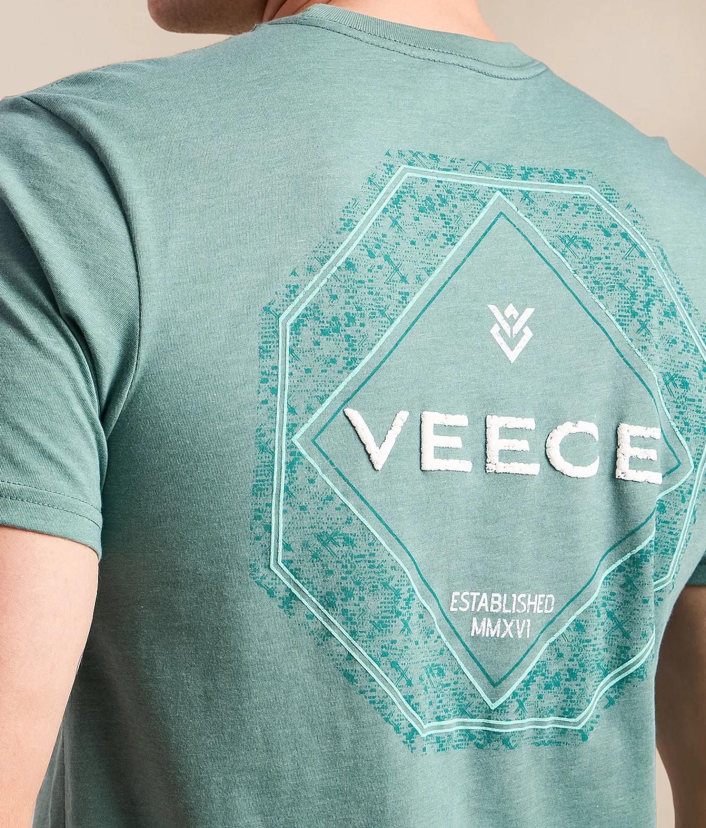 Veece Split Matter T-Shirt Emerald Heather Sale