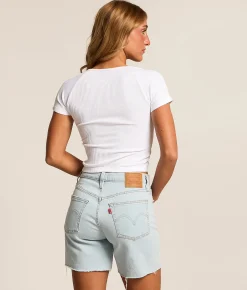 FITZ + EDDI Split Neck T-Shirt White Sale