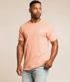 Tops|Graphic T-Shirts | Veece Split Plate T-Shirt Arctic Coral