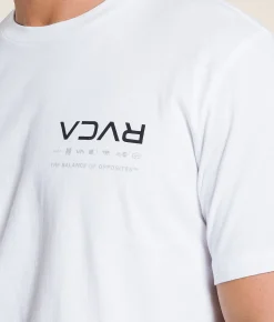 Graphic T-Shirts | RVCA Splitter Stacks T-Shirt White