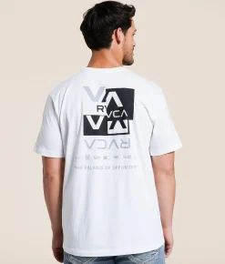 RVCA Splitter Stacks T-Shirt White New