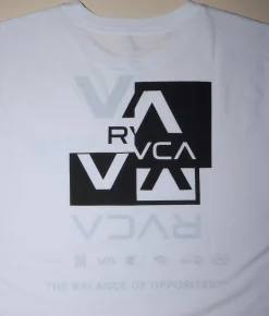 RVCA Splitter Stacks T-Shirt White New