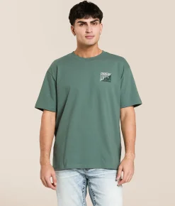 RVCA Splitter T-Shirt Balsam Green Sale